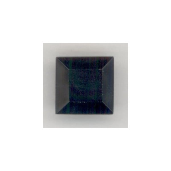 Square Jet Pointed Back Stone 12x12mm