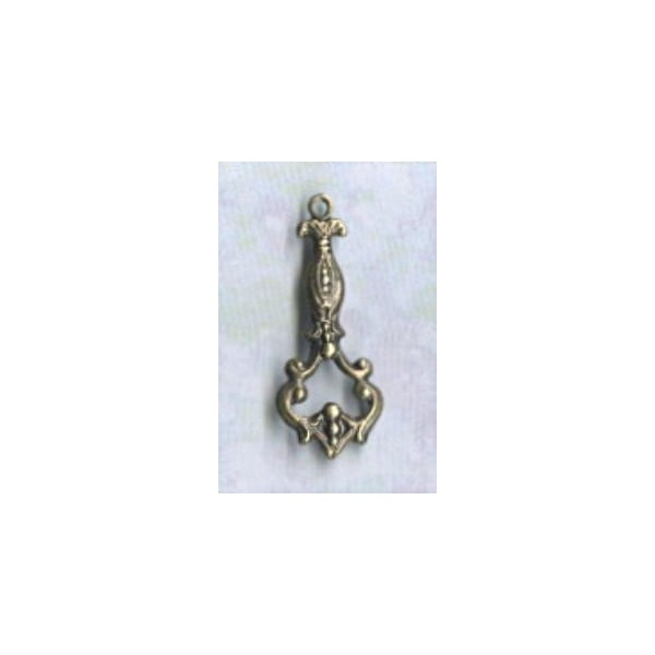 Delicate Pendants 25mm Oxidized Brass (12)