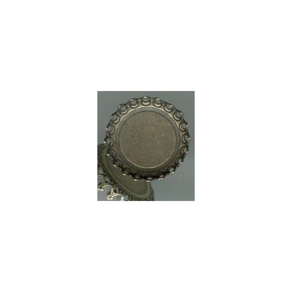 Crown Edge Settings 18mm Oxidized Brass (6) - Image 3