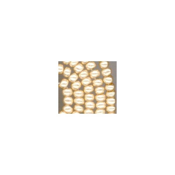 ^Seed Beads Metallic Gold Size 6/0 Czech Glass 4mm - Image 2