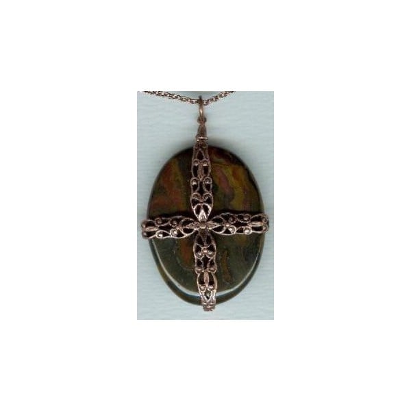 Ornate Filigree 28mm Teardrop Shape Beads Oxidized Brass (4) - Image 2