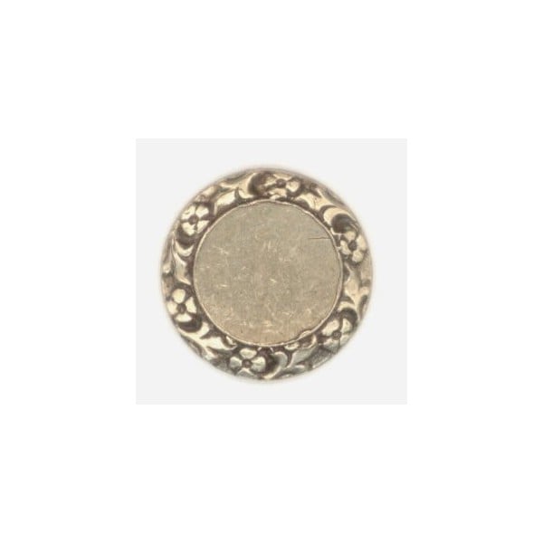 ^Floral Edge Setting Base for 10mm Oxidized Brass (4)