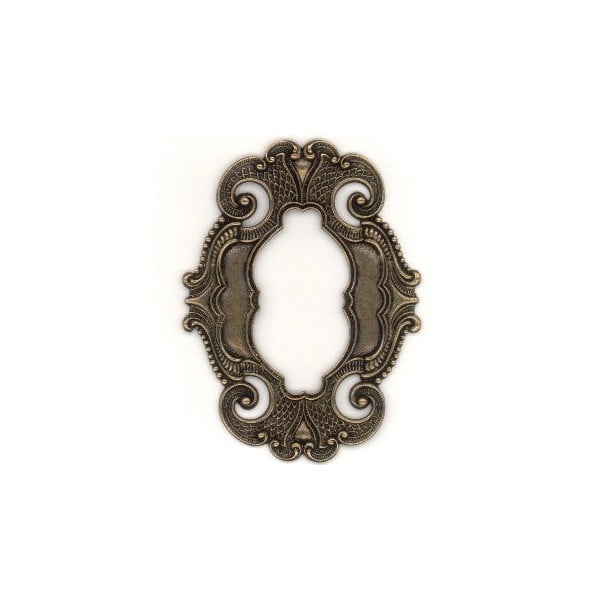 Dramatic Framework Stamping in Oxidized Brass (1)