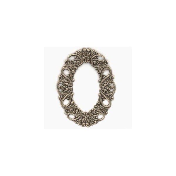 Dramatic Framework Oxidized Brass 58mm Stamping (1)