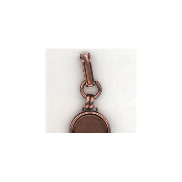 Bracelet Finding Oxidized Copper 13mm Settings - Image 2