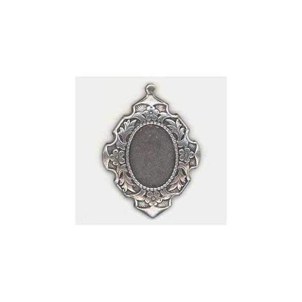 Elegant Details Oxidized Silver Setting 18x13mm (1)
