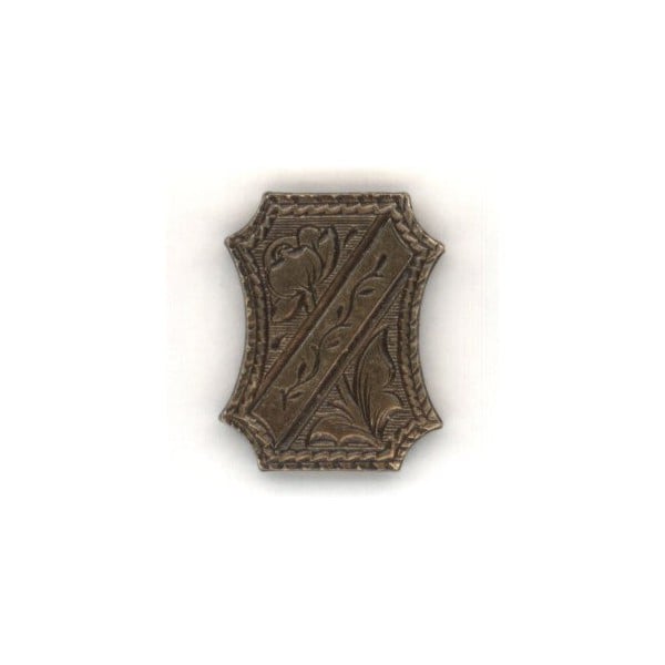 Royal Crest Oxidized Brass 18mm Medallion (4)