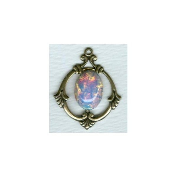 Floating Stone Setting Framework Oxidized Silver (6) - Image 2