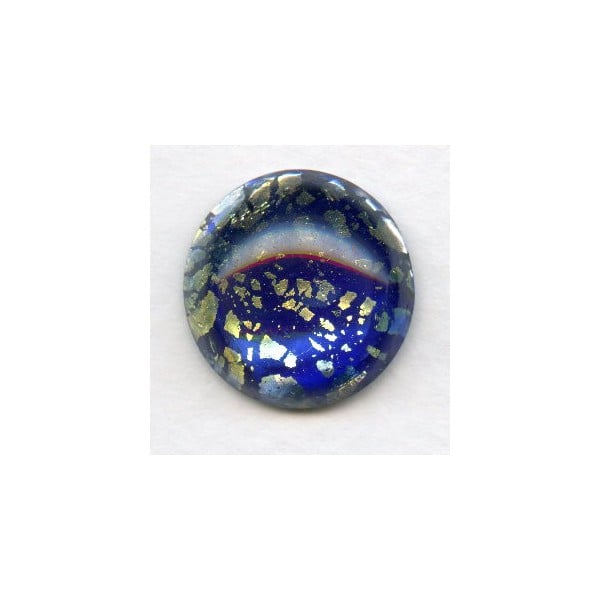 ^Blue Glass Opal Cabochon 18mm German