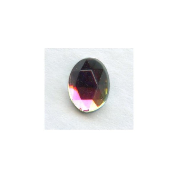 Vitrail Med Flat Back Faceted Top 8x6mm Jewelry Stones