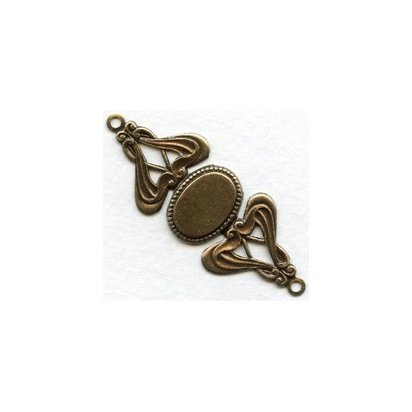 Fabulous Bracelet Connector Base Oxidized Brass (1)