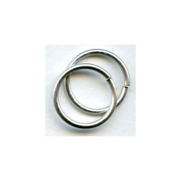 ^Jump Rings 20mm Round Oxidized Silver (12)