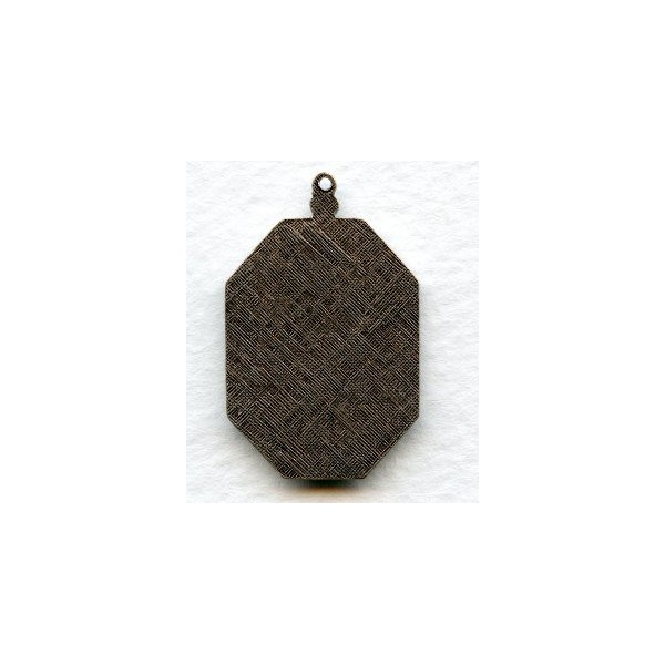 Sturdy Setting Base 20x14mm Plaque Oxidized Silver - Image 2