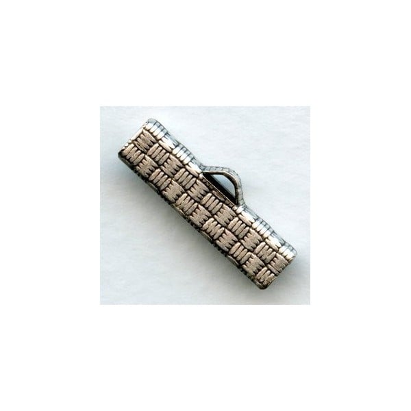 Choker Clamps Oxidized Silver Plated Steel 22mm (12)