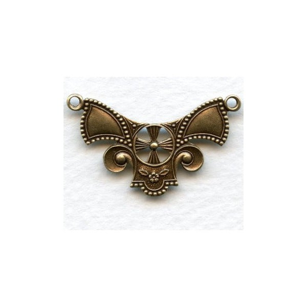 Centerpiece Connector Oxidized Brass 32mm
