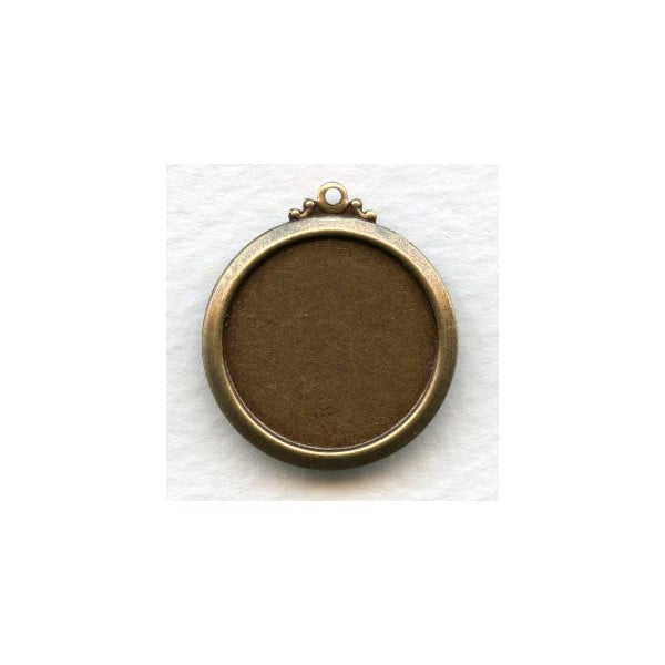 Elegant Simple Settings 18mm Oxidized Brass (6)