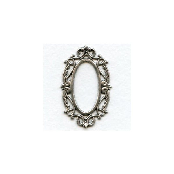 Splendid Oval Openwork Frames Oxidized Silver (3)