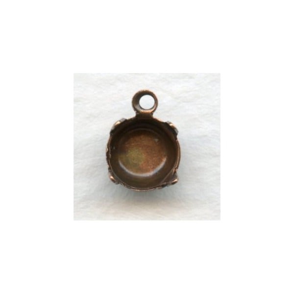 ^Round 6mm Settings 29SS Oxidized Copper (12)