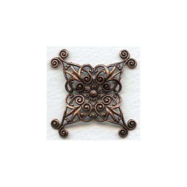 Filigree Wrap 35mm Oxidized Copper (1)