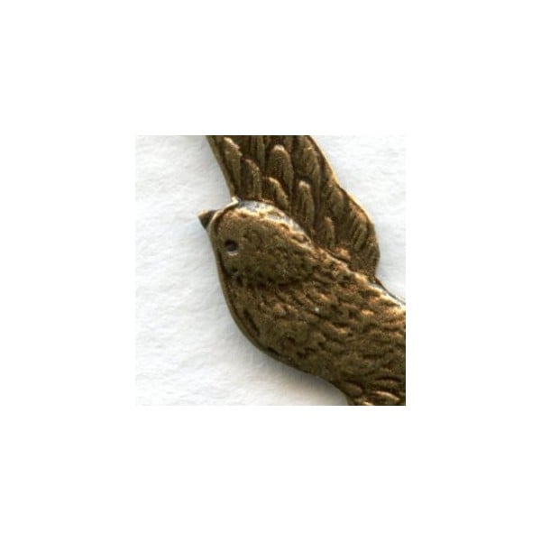 Large Bird in Flight Connectors Oxidized Brass 62mm (3) - Image 2