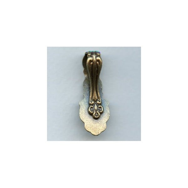 Detailed Folded Bail Oxidized Solid Brass (1) - Image 2
