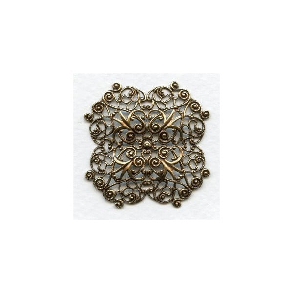Ornate 41mm Filigree Regal Oxidized Brass (1)