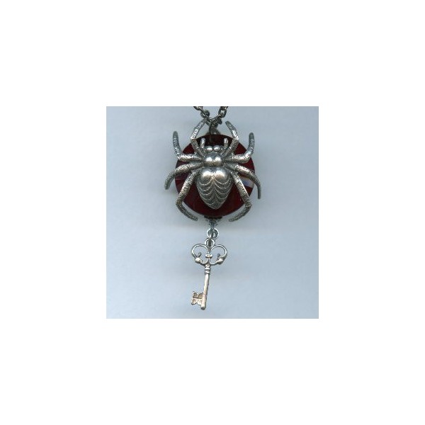 Goth Spider Stamping Oxidized Brass 35mm (1) - Image 2