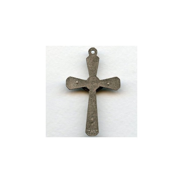 ^Vintage Crucifix Pewter 51mm Made in Italy - Image 2
