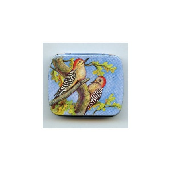 ^Vintage Tin Gift Box-Birds-Made in Switzerland 60mm (1)