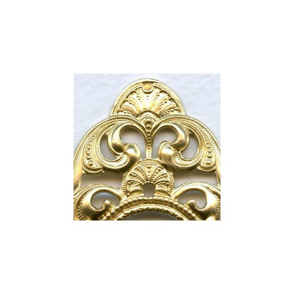 Embellished Framework Raw Brass Finery 76mm - Image 2
