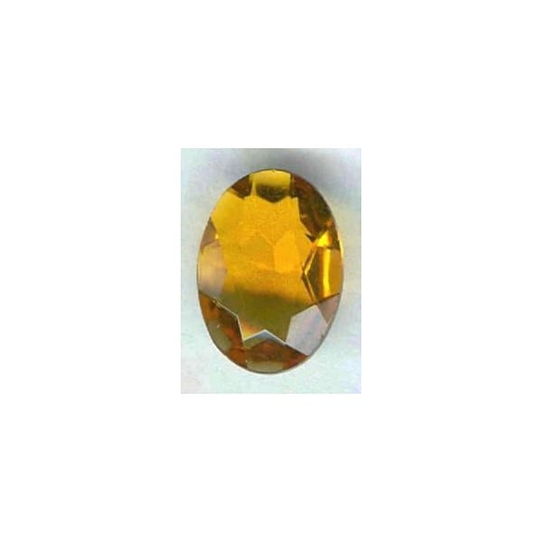 ^Topaz Glass Oval Unfoiled Jewelry Stones 14x10mm