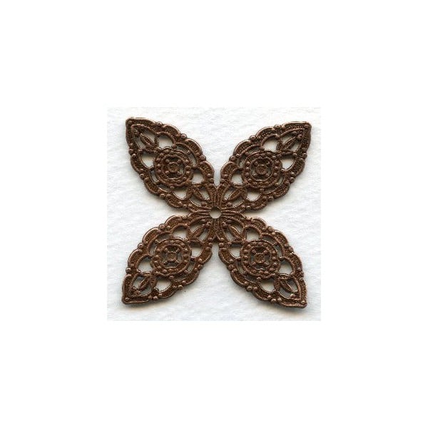 Filigree Stamping Splendid Details Oxidized Copper