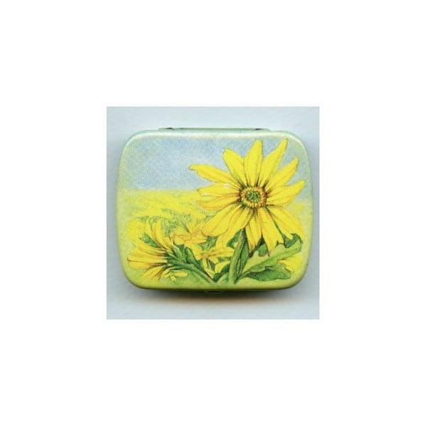 ^Vintage Tin Gift Box-Daisy-Made in Switzerland 60mm