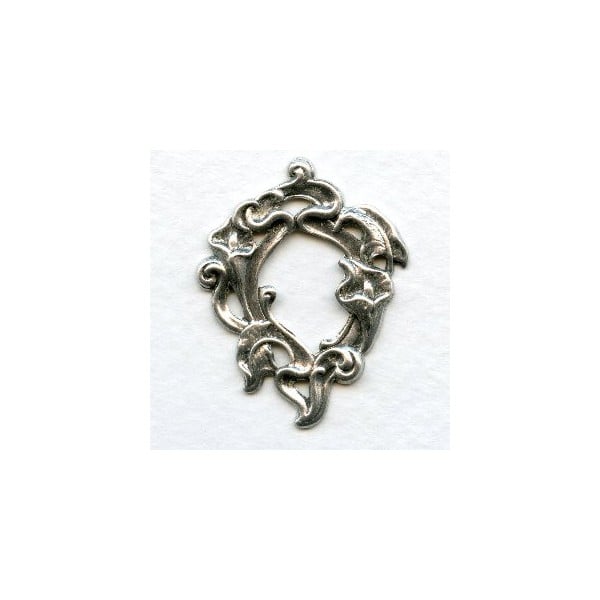 Calla Lilies Small Framework Oxidized Silver 36mm (3)