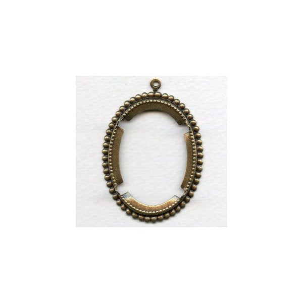 ^Open Back 40x30mm Setting Oxidized Brass (1)