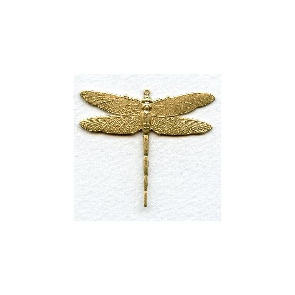 Dramatic Dragonfly with Loop 43mm Raw Brass (1)