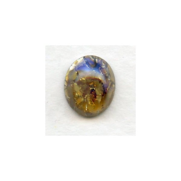 Topaz Glass Opal Cabochons Handmade 12x10mm