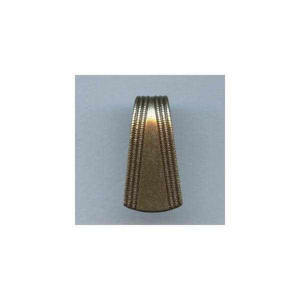 ^Rolled Bead Detail Stamping Oxidized Brass 33mm (3)