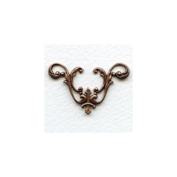 Embellishment 40x25mm Oxidized Copper (1)