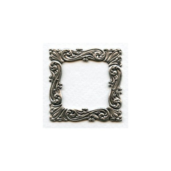 Square Framework 47mm Oxidized Silver