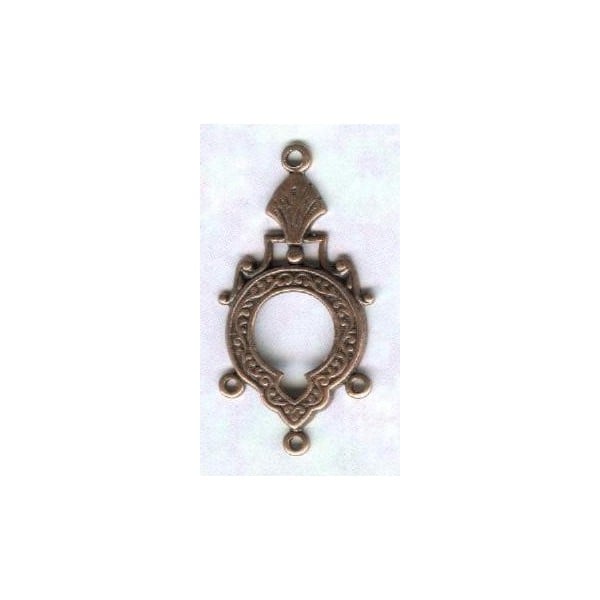 Three Strand Connectors Keyhole Detail Oxidized Copper (4)