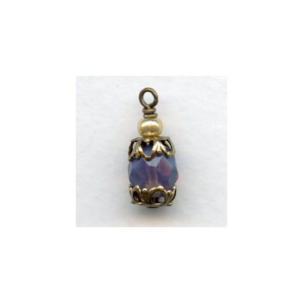Favorite Filigree Bead Caps 7mm Oxidized Brass (24) - Image 2