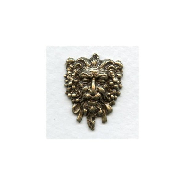 Dionysus Greek God of Wine Oxidized Brass 21mm (2)
