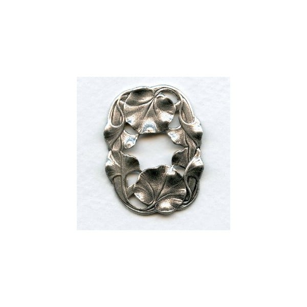 Water Lily Frames Oxidized Silver 35mm