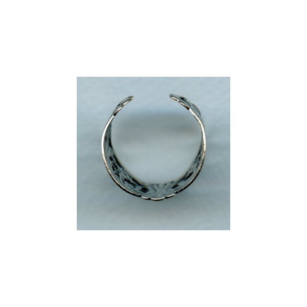 Floral Wrap Finger Ring Oxidized Silver (1) - Image 2