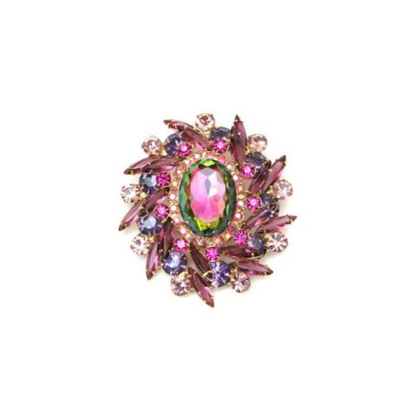 Oval Vitrail Medium Watermelon Stone 25x18mm - Image 2