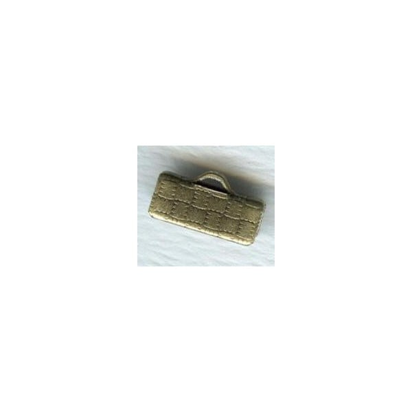 ^Textured Choker Clamps Oxidized Brass Plated Steel 13mm