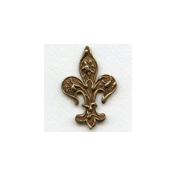 The Petite Fleur-de-lys 54mm Oxidized Brass (1)