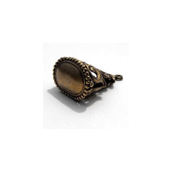 Fob Seal Drop Oxidized Brass 35mm (1) - Image 3