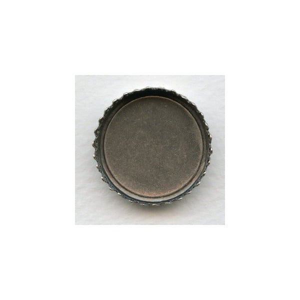 ^Crown Edge Settings 25mm Oxidized Silver (6) - Image 2